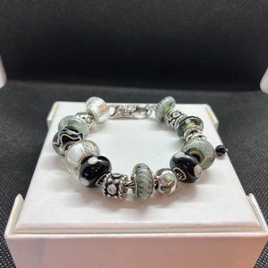 Full Bracelet with Pandora Charms and Troll Beads